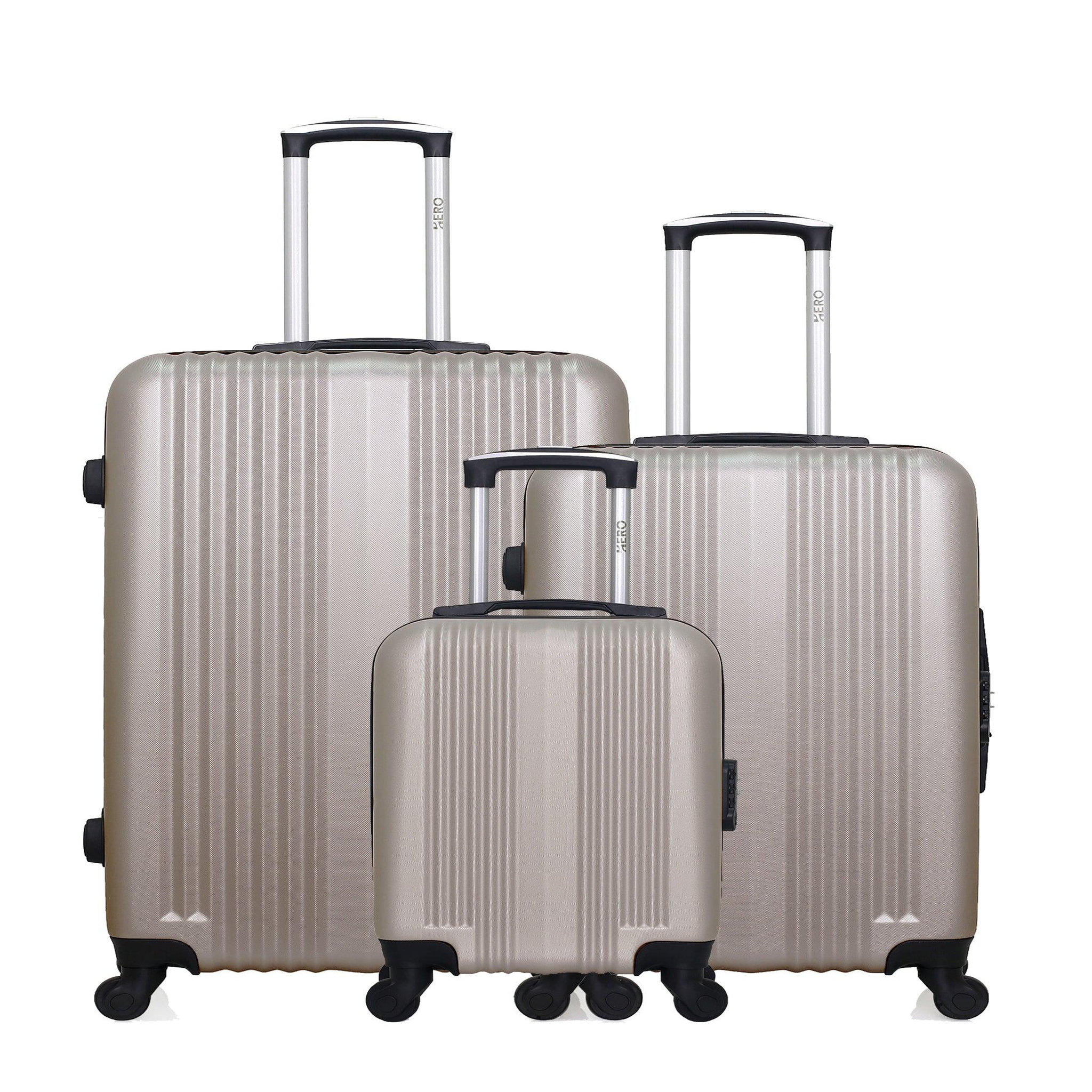 HERO Hero - lot de 3 - valise grand format, valise weekend et valise cabine xxs lipari