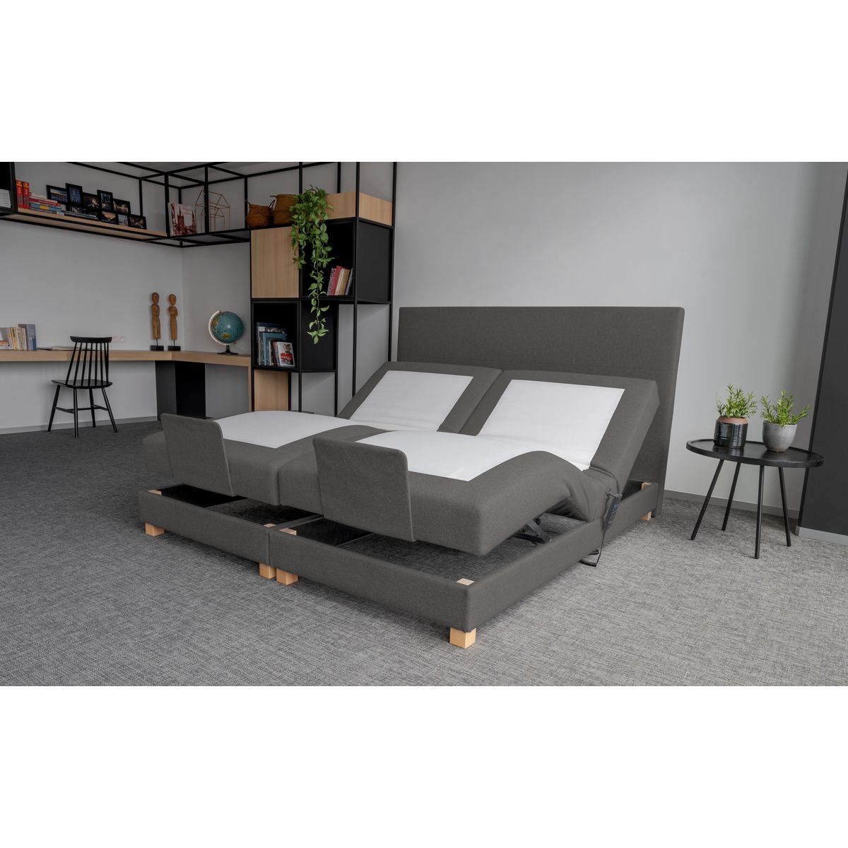 PRESTIGE Collection Ensemble complet Boxspring avec sommiers électriques 160x200 cm CONFORT HOTEL 