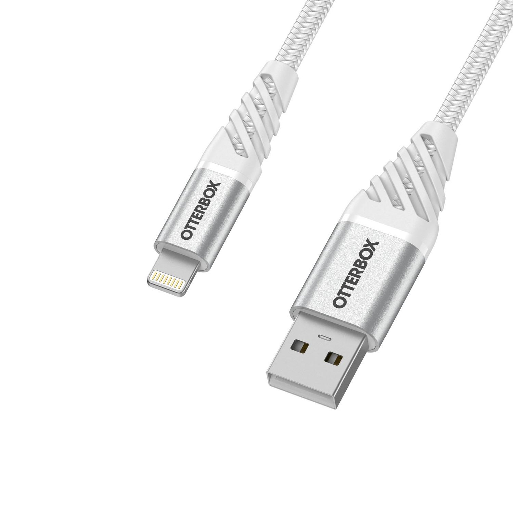 Voir la diapositive 2 : Otterbox OtterBox Premium Cable USB A-Lightning 2M, Cloud Sky White