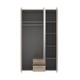 Voir la diapositive 4 : FINLANDEK FINLANDEK Armoire de chambre SELKEA style contemporain decor chene sonoma - L 121 cm