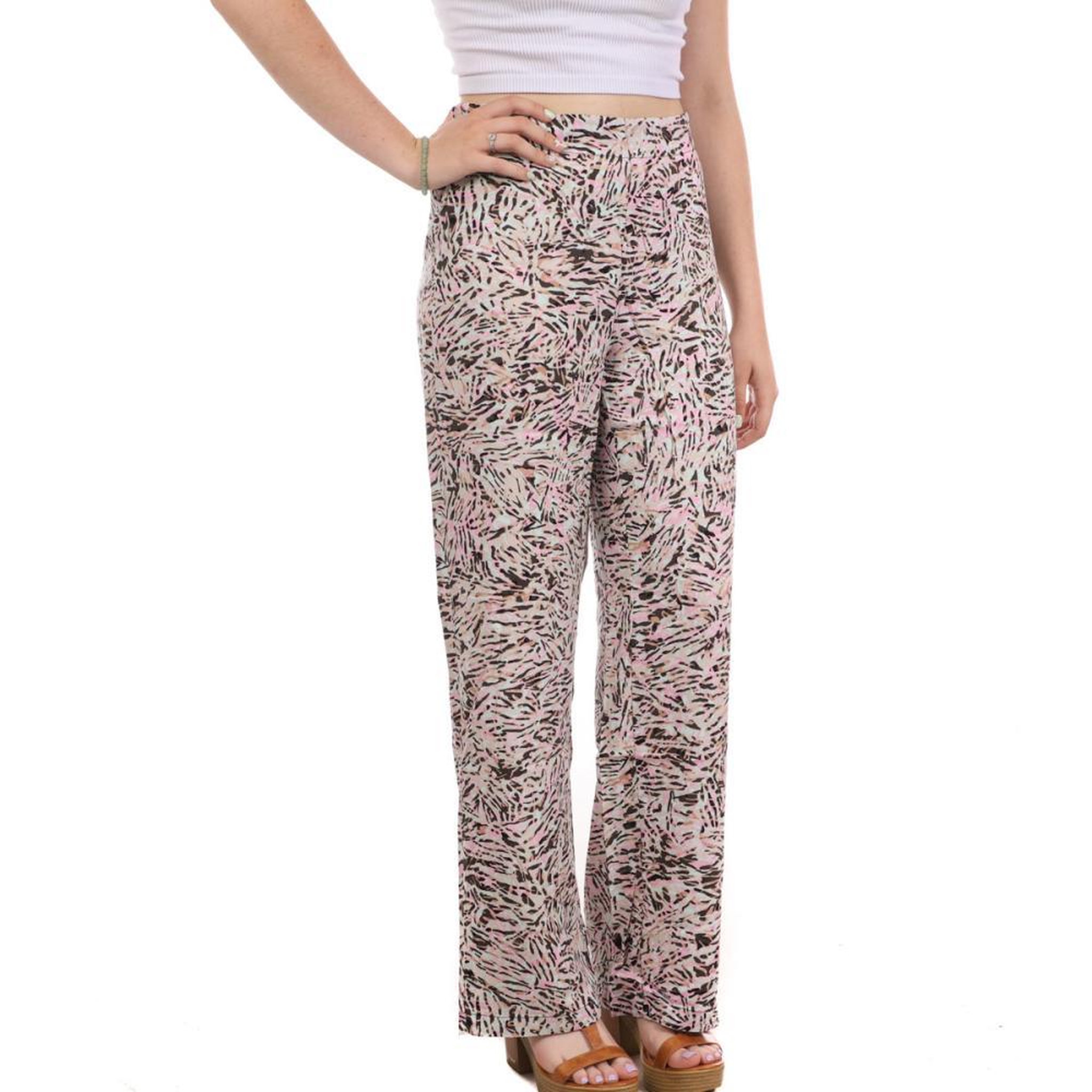 Voir la diapositive 1 : Vero Moda Pantalon Rose/Turquoise Femme Vero Moda Easy