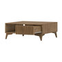 Voir la diapositive 5 : BEST MOBILIER Portmore - table basse - effet bois - 1 tiroir et 1 niche - 80 cm