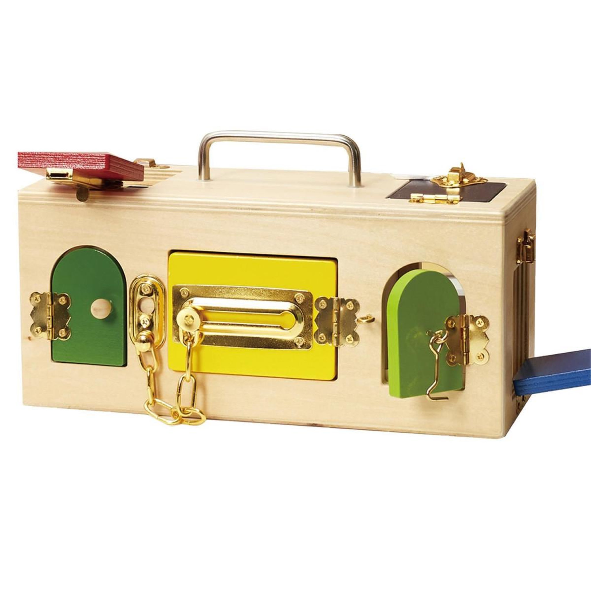 Voir la diapositive 2 : Jeux 2 momes Jeu éducatif  je comprends les serrures  30cm beige