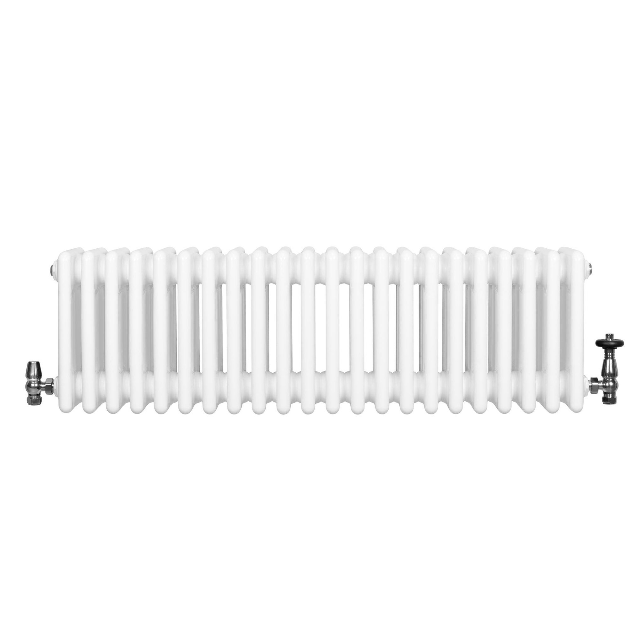 Voir la diapositive 2 : MONSTERSHOP Radiateur traditionnel à 4 colonnes & vannes - 300 x 1010 mm