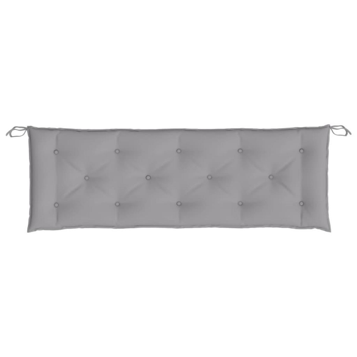 VIDAXL Coussin de banc de jardin gris 150x50x7 cm tissu oxford
