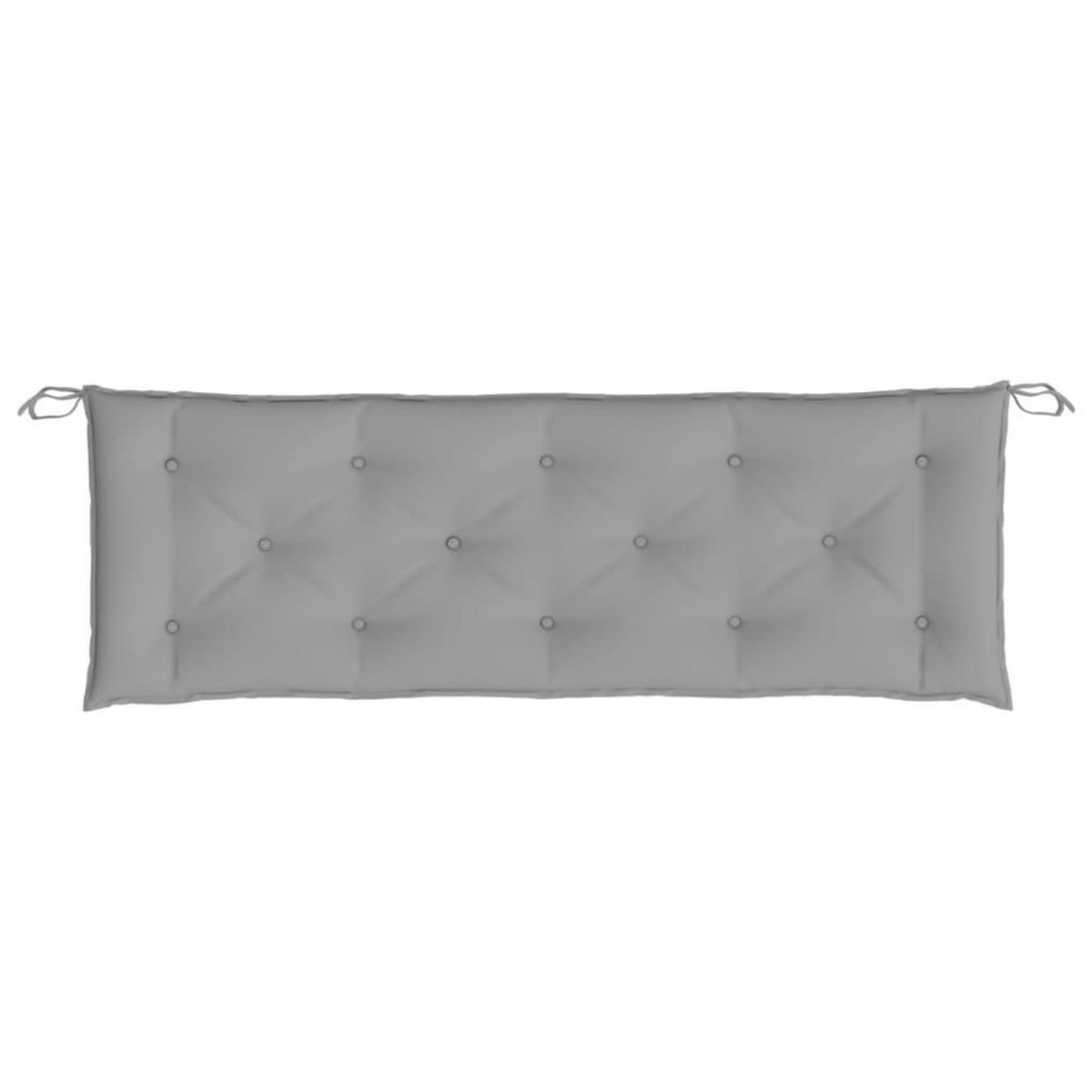 VIDAXL Coussin de banc de jardin gris 150x50x7 cm tissu oxford