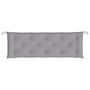 Voir la diapositive 4 : VIDAXL Coussin de banc de jardin gris 150x50x7 cm tissu oxford