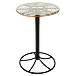 Paris Prix Table de Jardin Haute  Surabaya  100cm Noir