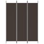 Voir la diapositive 3 : VIDAXL Cloison de separation 3 panneaux Marron 150x200 cm Tissu