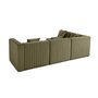 Voir la diapositive 4 : LISA DESIGN Nova - canapé modulable d'angle gauche - 5 places - en velours
