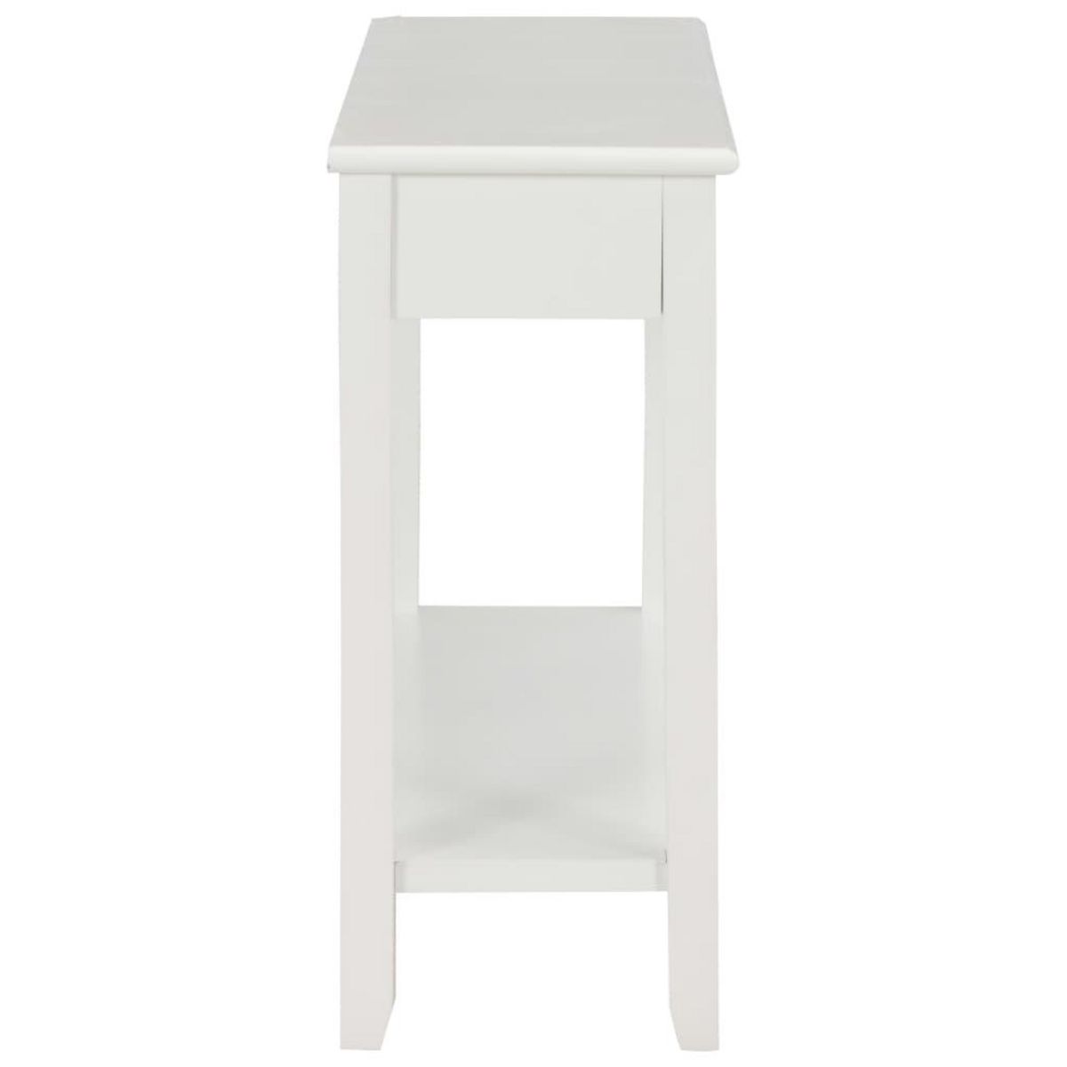 VIDAXL Table console Blanc 110x35x80 cm Bois