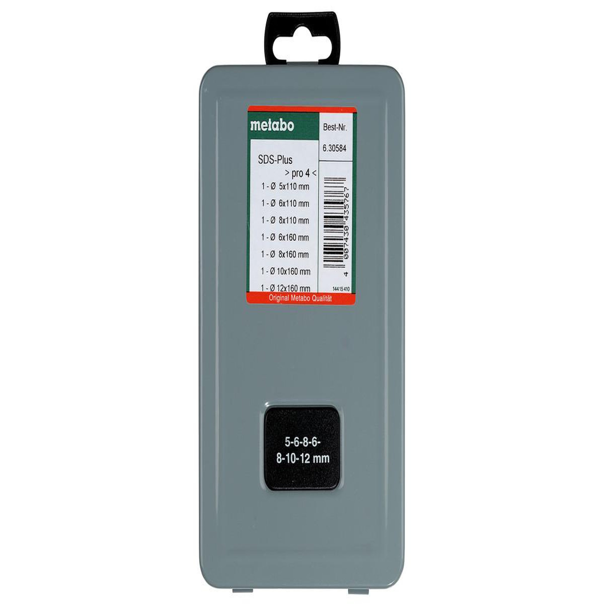 METABO SAS Assortiment de forets SDS (7 forets)coffret métallique pour marteau