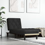 Voir la diapositive 1 : VIDAXL Chaise longue noir velours