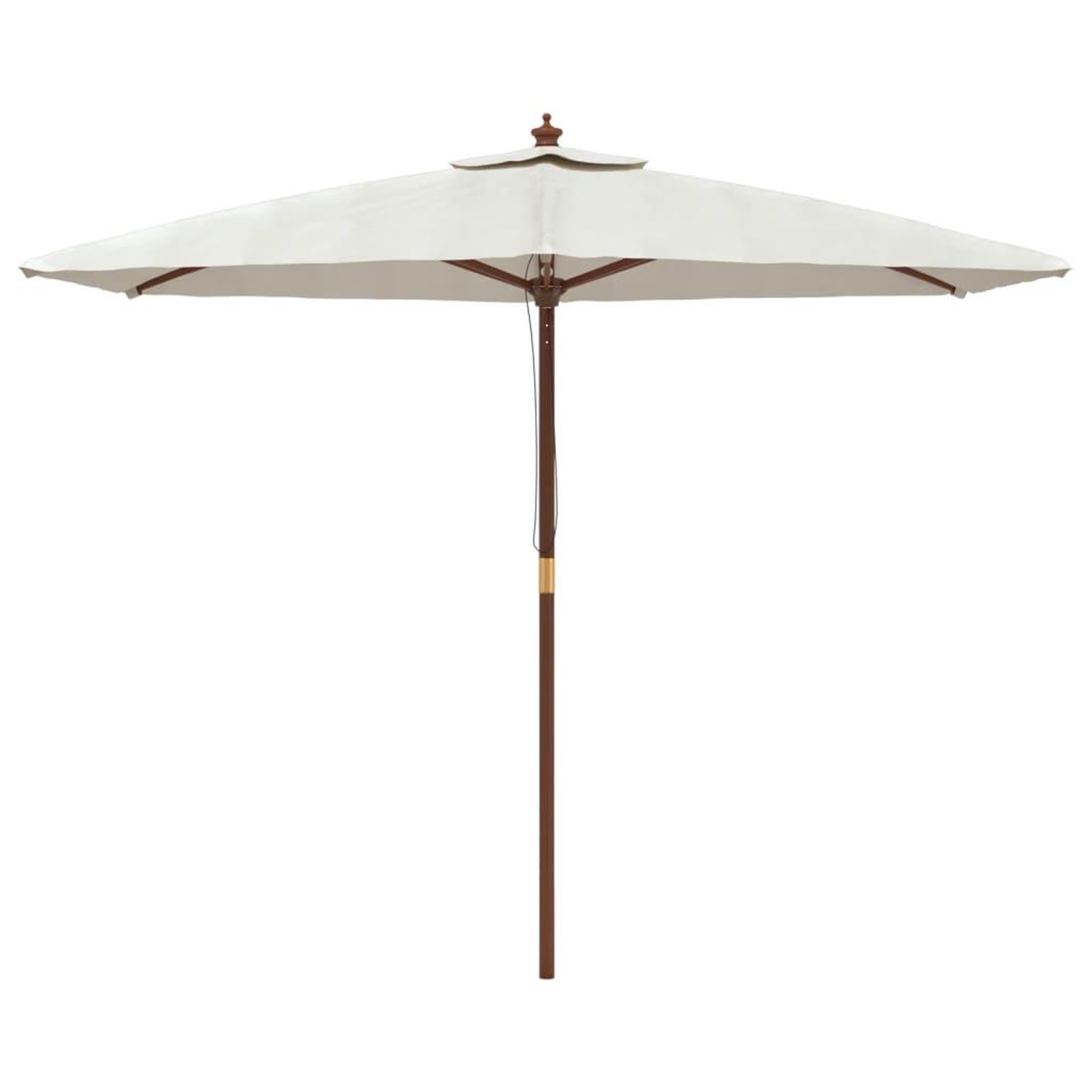 Voir la diapositive 3 : VIDAXL Parasol de jardin avec mat en bois sable 299x240 cm
