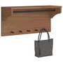 Voir la diapositive 1 : VIDAXL Porte-manteau mural SANDNES 87x30x42 cm bois massif pin