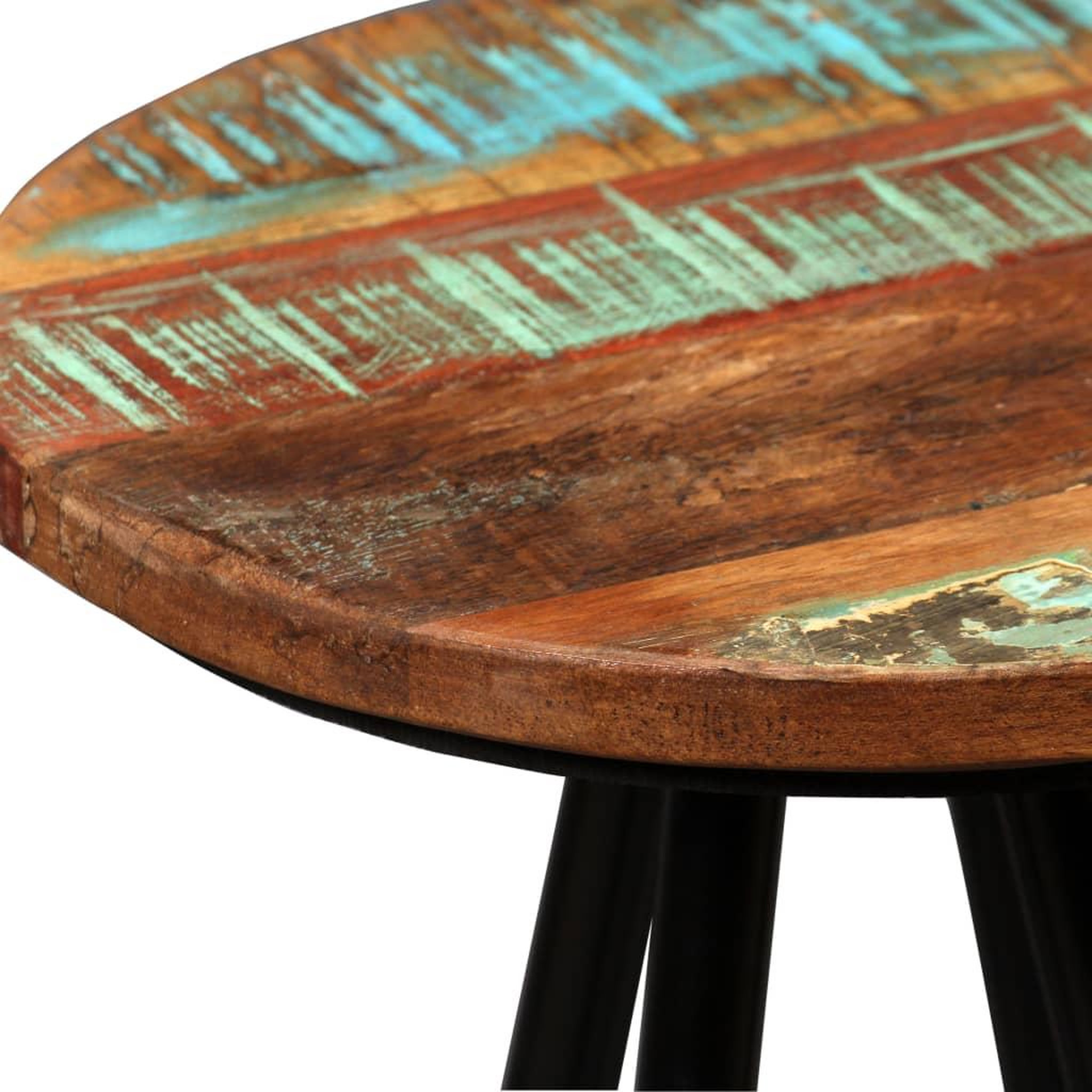 Voir la diapositive 4 : VIDAXL Tabourets de bar lot de 4 bois massif de recuperation