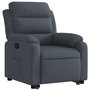 Voir la diapositive 3 : VIDAXL Fauteuil inclinable Gris fonce Velours