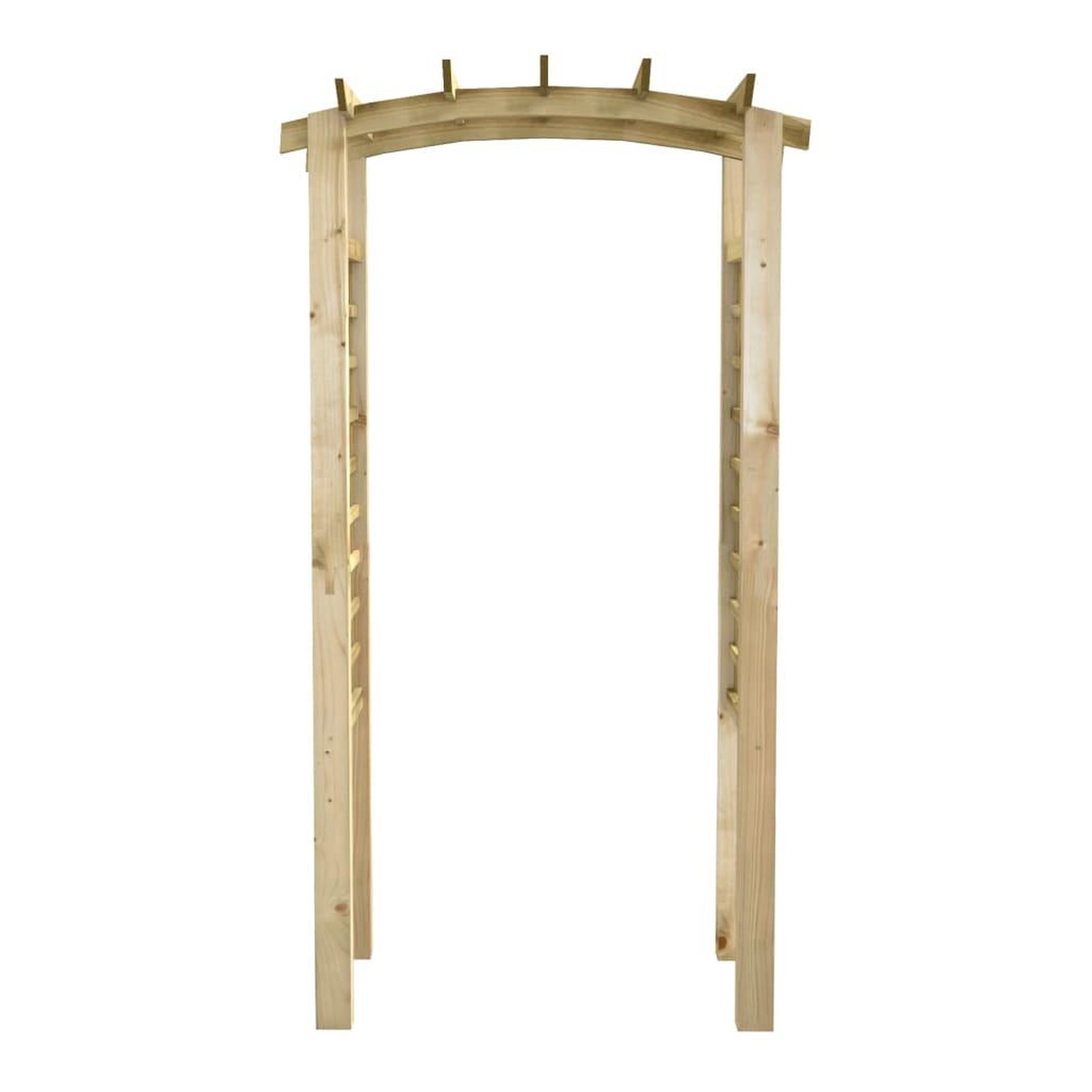 Voir la diapositive 3 : VIDAXL Arche en treillis 110x60x210 cm Bois de pin massif impregne