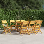 Voir la diapositive 1 : VIDAXL Chaises de jardin pliantes lot de 8 47x61x90cm bois massif teck
