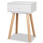 Voir la diapositive 3 : VIDAXL Table de chevet 2 pcs Bois de pin massif 40 x 30 x 61 cm Blanc