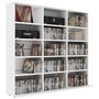 Voir la diapositive 3 : VIDAXL Armoire a CD Blanc 102x23x89,5 cm Bois d'ingenierie