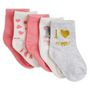 Voir la diapositive 1 : IN EXTENSO Lot de 5 paires de chaussettes souris bébé fille