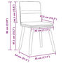 Voir la diapositive 6 : VIDAXL Chaises a manger lot de 6 rouge bordeaux tissu