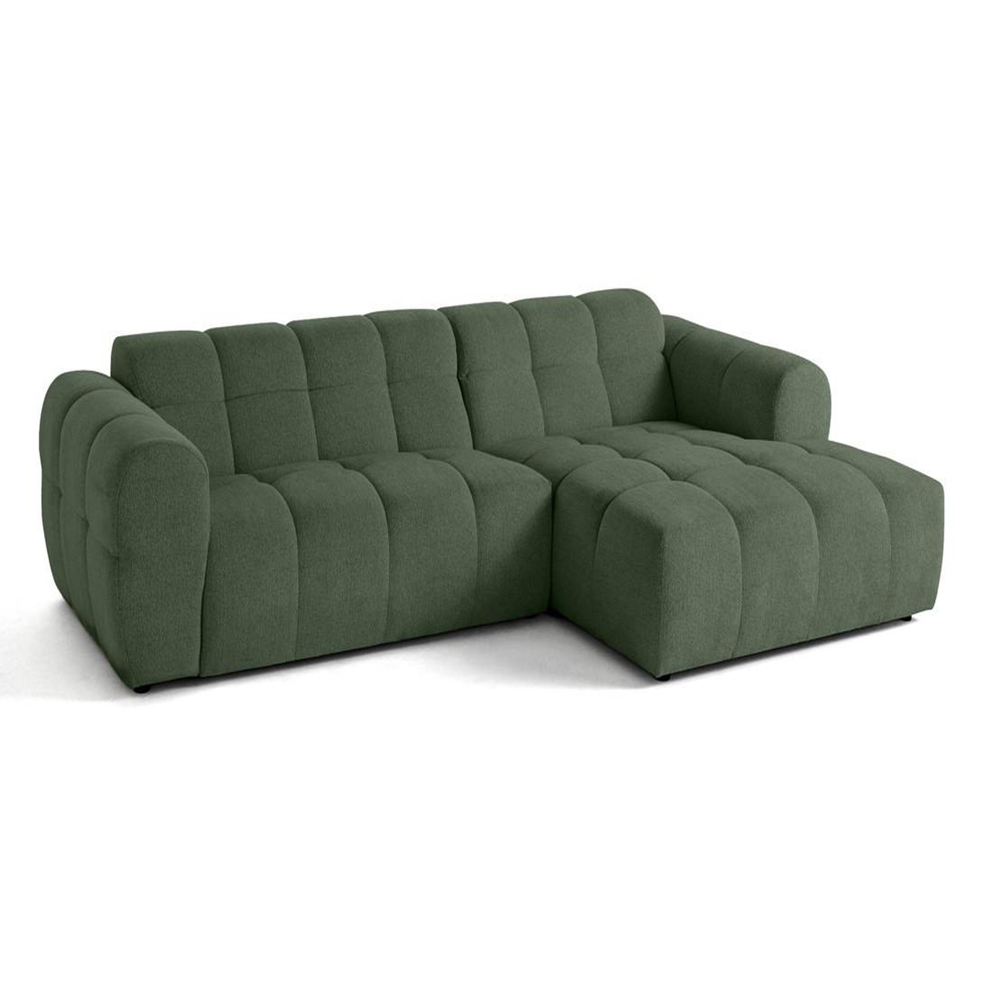 Voir la diapositive 4 : LISA DESIGN Ray - canapé d'angle droit - 4 places - en tissu texturé