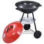 Voir la diapositive 4 : VIDAXL Barbecue portable XXL au charbon avec roues 44 cm