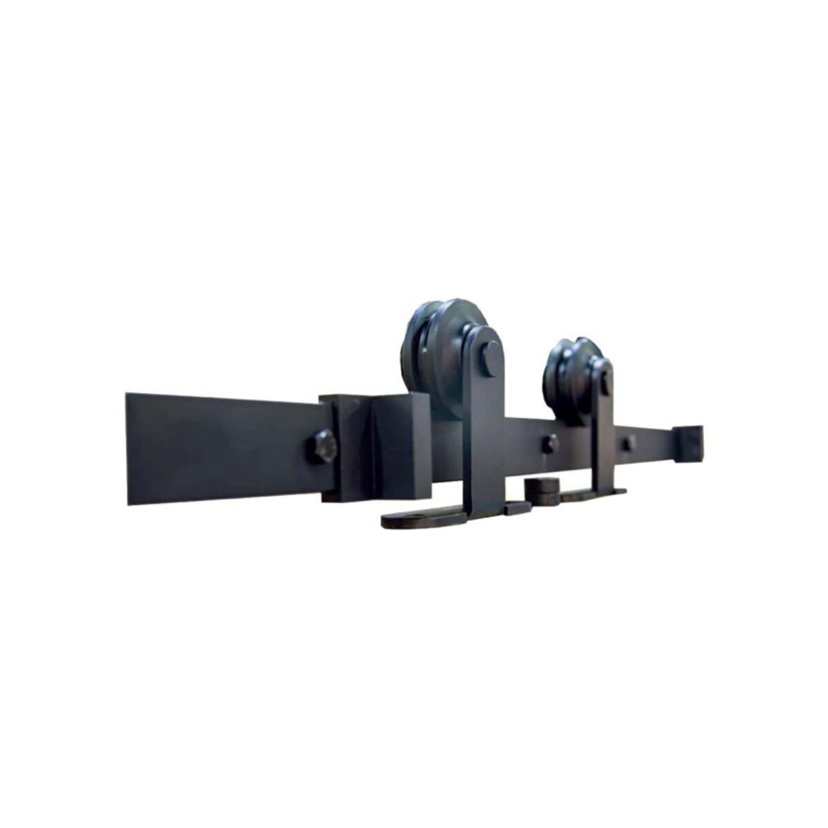 ESPACE-BRICOLAGE Kit pour porte coulissante en applique bois - acier noir