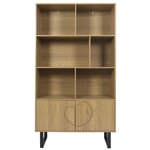 The Home Deco Factory Bibliothèque 2 portes en bois CALYPSO - Marron