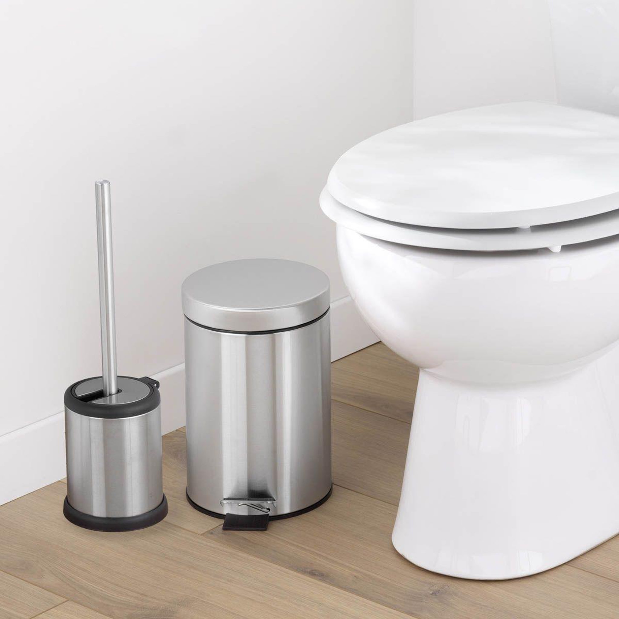 Voir la diapositive 3 : Douceur d'Intérieur Poubelle à pédale en inox  inoxia  3l chrome