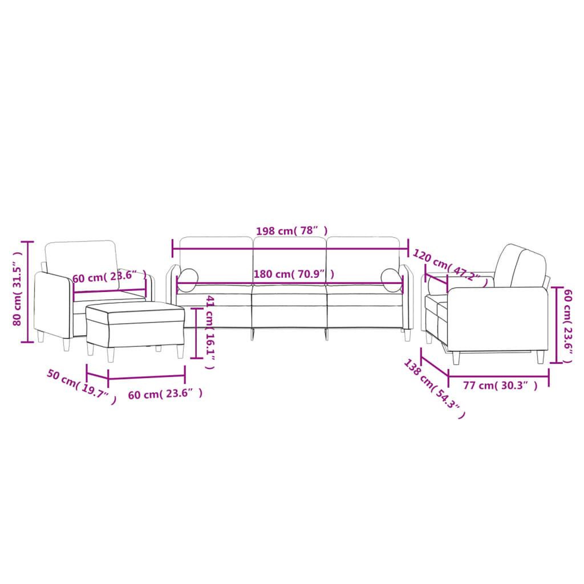 Voir la diapositive 6 : VIDAXL Ensemble de canapes 4 pcs avec coussins noir velours