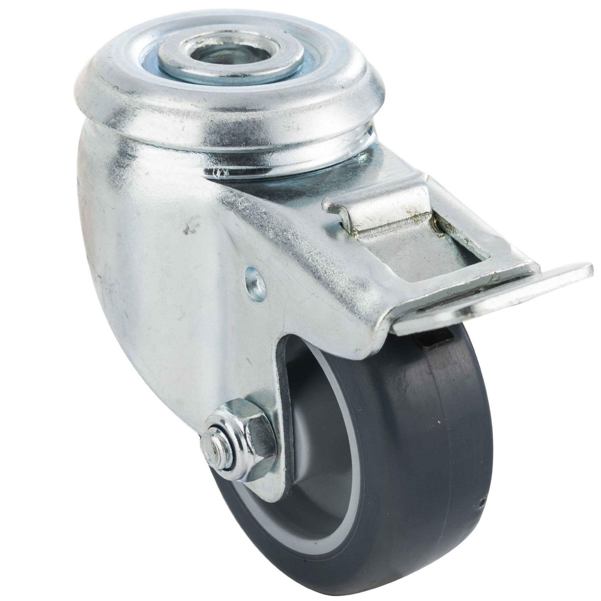 Tente Roulette 5cm à oeillet alésage 11mm avec frein