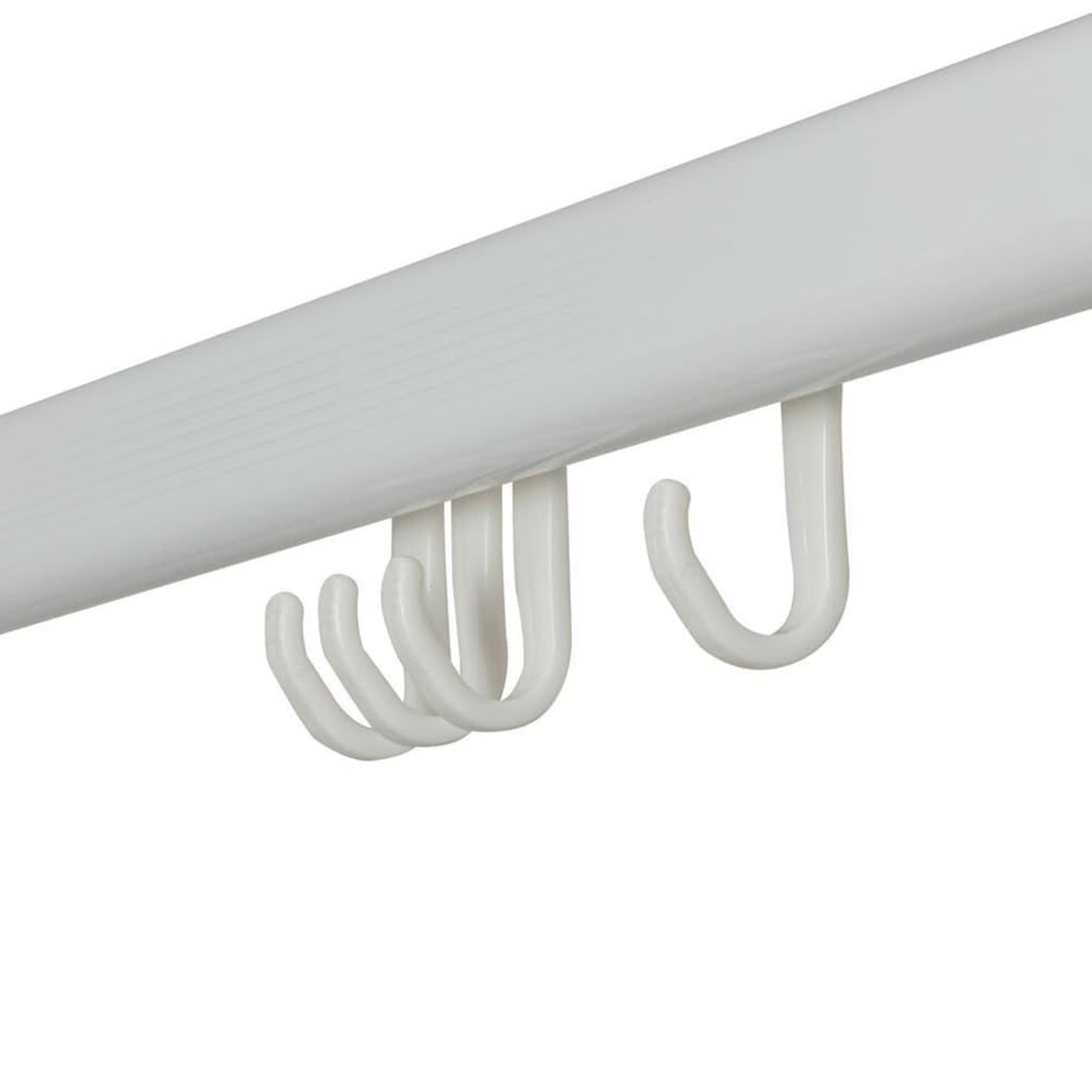 Voir la diapositive 2 : SEALSKIN Sealskin Ensemble de rail de rideau de douche Easy-Roll blanc