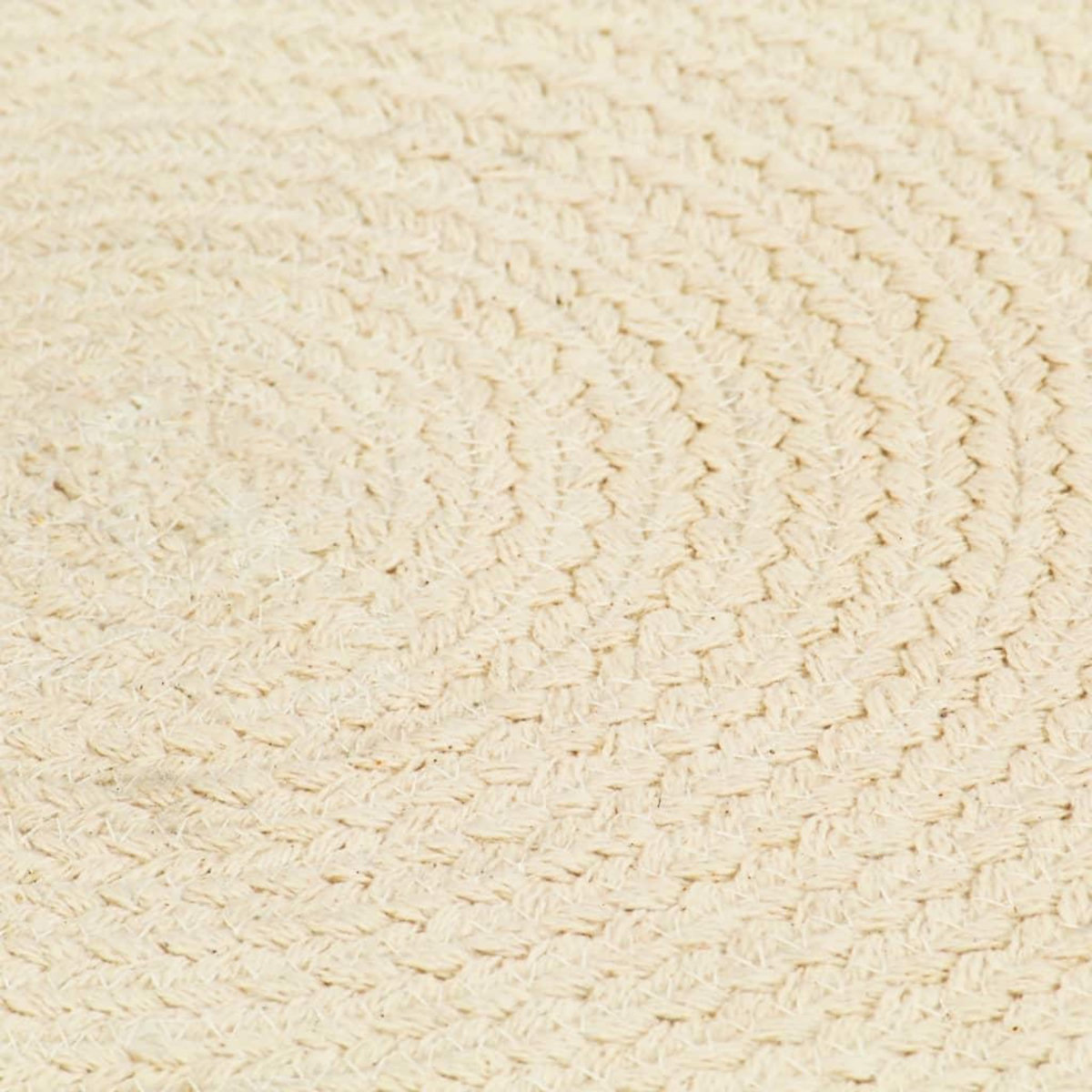 VIDAXL Napperons 4 pcs Naturel Plain 38 cm Rond Coton