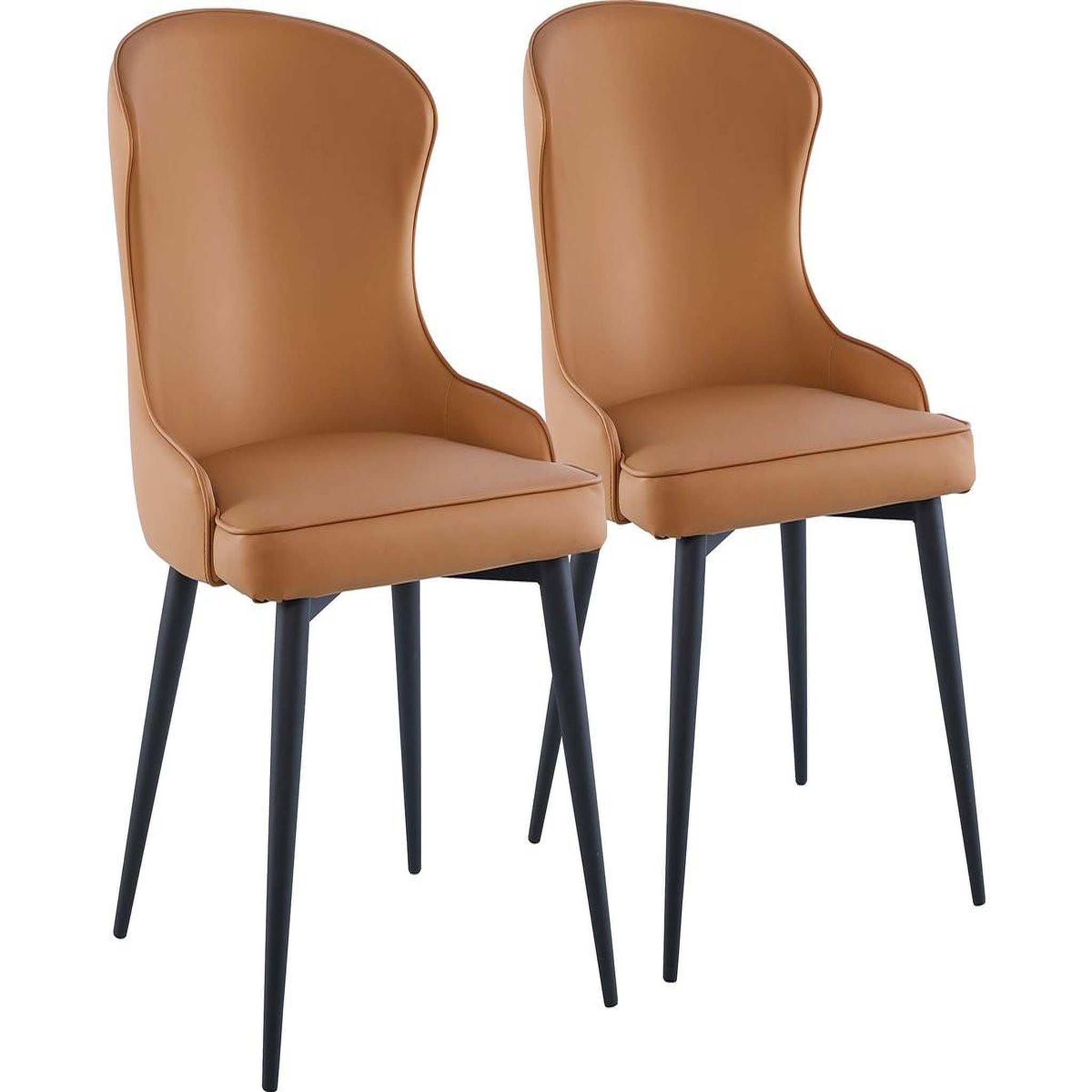 Habitat et Jardin Lot de 2 chaises  tina  - marron