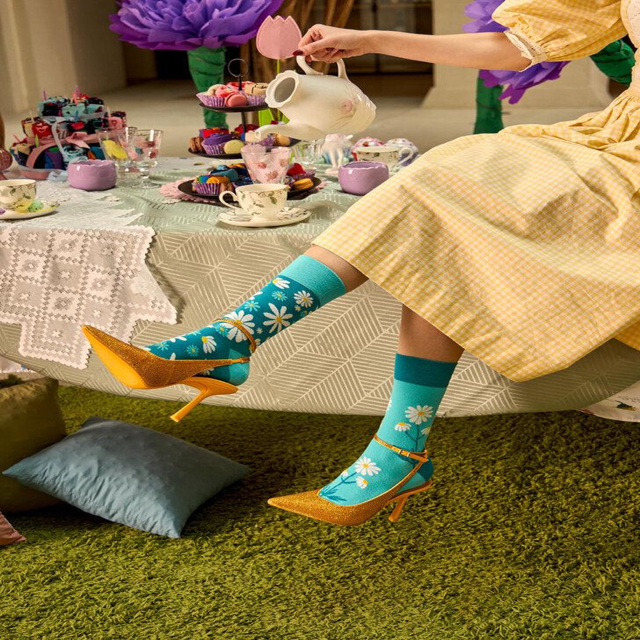 Voir la diapositive 5 : DEDOLES Chaussettes camomille