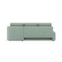 Voir la diapositive 6 : LISA DESIGN Mahina - canapé d'angle droit 4 places convertible avec coffre en tissu texturé