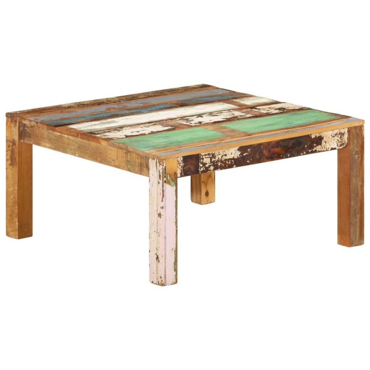 VIDAXL Table basse 80x80x40 cm Bois de recuperation massif