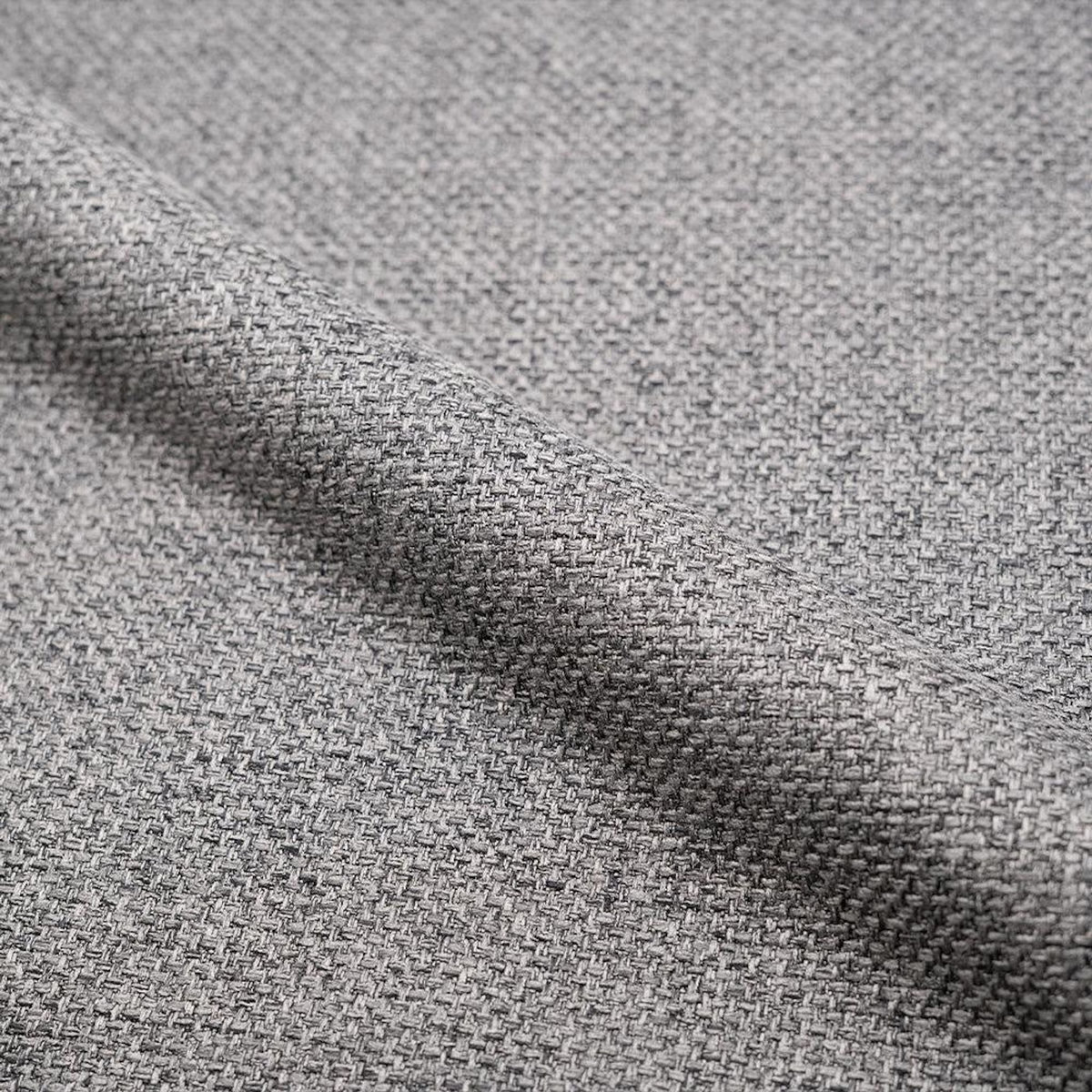 Rendez vous déco Lot de 2 chaises en tissu chiné gris foncé - Karl