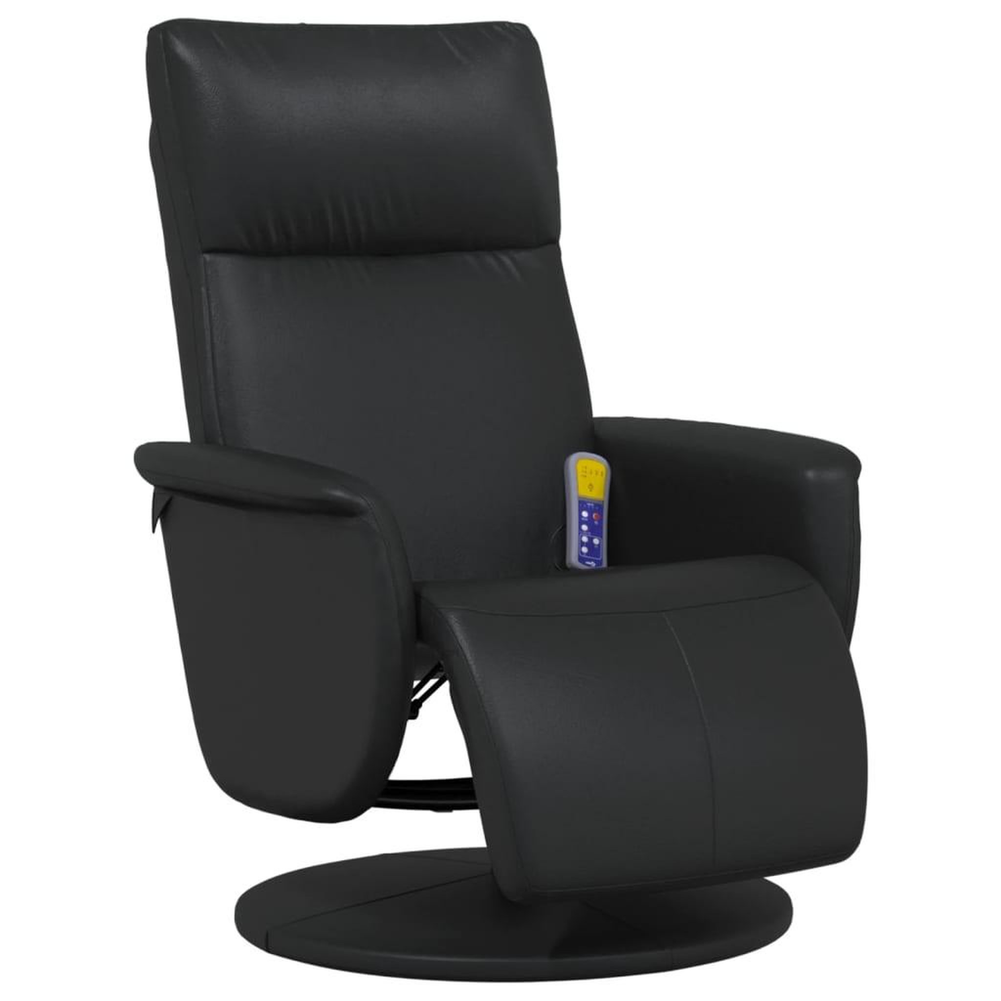 Voir la diapositive 2 : VIDAXL Fauteuil inclinable de massage repose-pieds noir similicuir