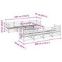 Voir la diapositive 6 : VIDAXL Salon de jardin 9 pcs bois de pin impregne
