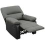 Voir la diapositive 4 : Habitat et Jardin Fauteuil relax  Lincoln  - 90 x 89 x 103 cm - Noir/Gris foncé