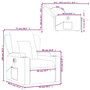 Voir la diapositive 6 : VIDAXL Fauteuil de massage inclinable electrique Rouge bordeaux Tissu