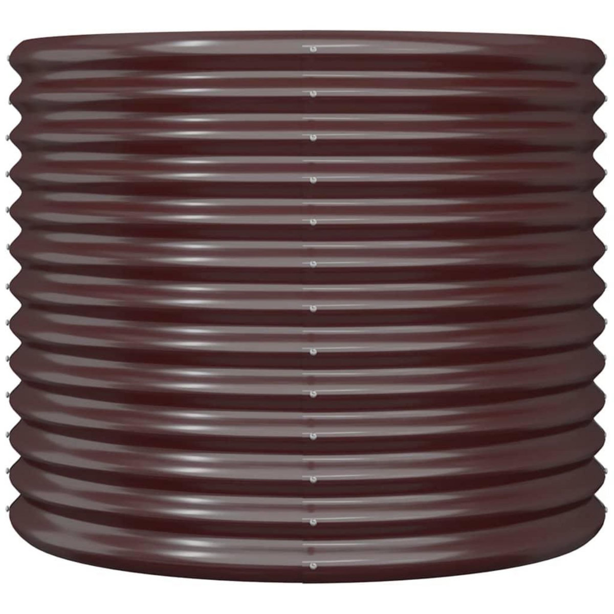 VIDAXL Jardiniere de jardin Acier enduit de poudre 80x80x68 cm Marron
