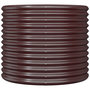 Voir la diapositive 3 : VIDAXL Jardiniere de jardin Acier enduit de poudre 80x80x68 cm Marron