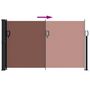 Voir la diapositive 5 : VIDAXL Auvent lateral retractable marron 120x600 cm