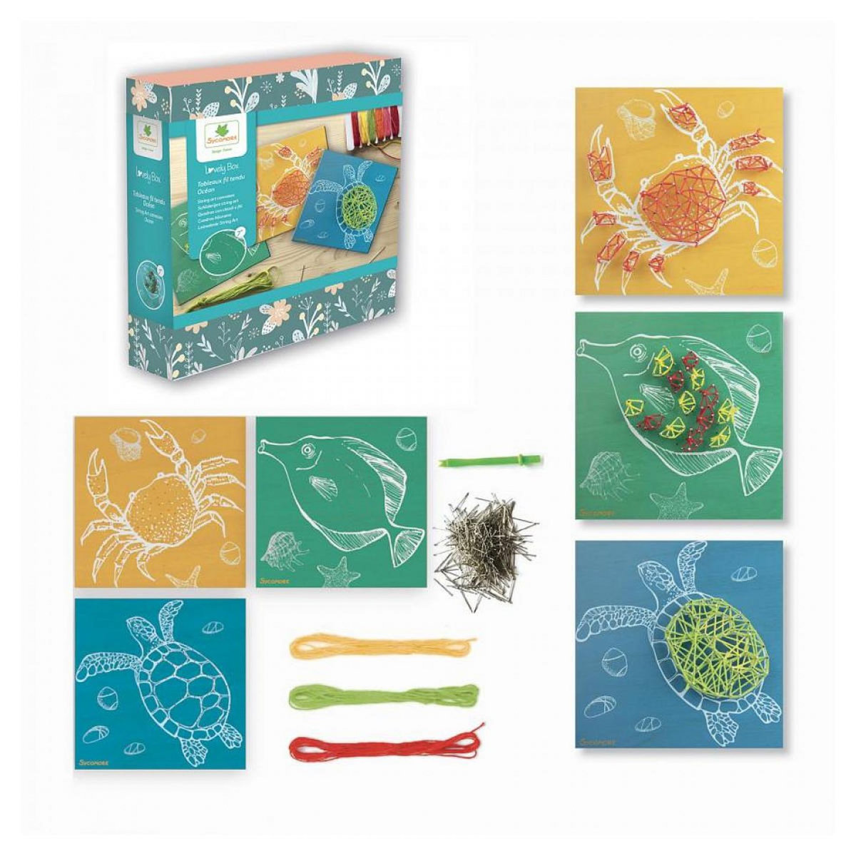 Au Sycomore Tableaux en fil tendu Océan - Lovely Box