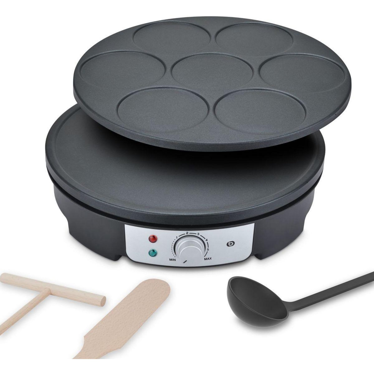 ESSENTIEL B Crêpière ECPM4 2 en 1 grande crepe et mini crepes
